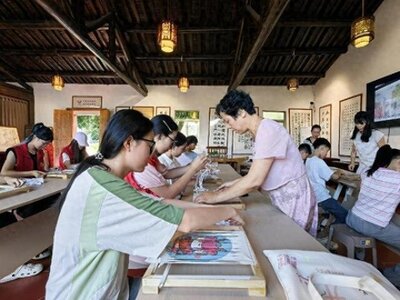 永春｜暑期非遗体验受热捧纸织画与香道成文旅新宠