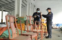 查获濒危奥氏黄檀家具